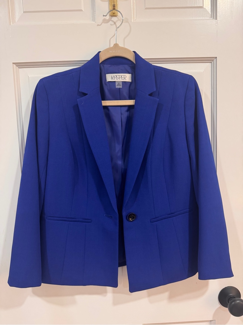 Kasper Cobalt Blue Single-Button 4P Blazer